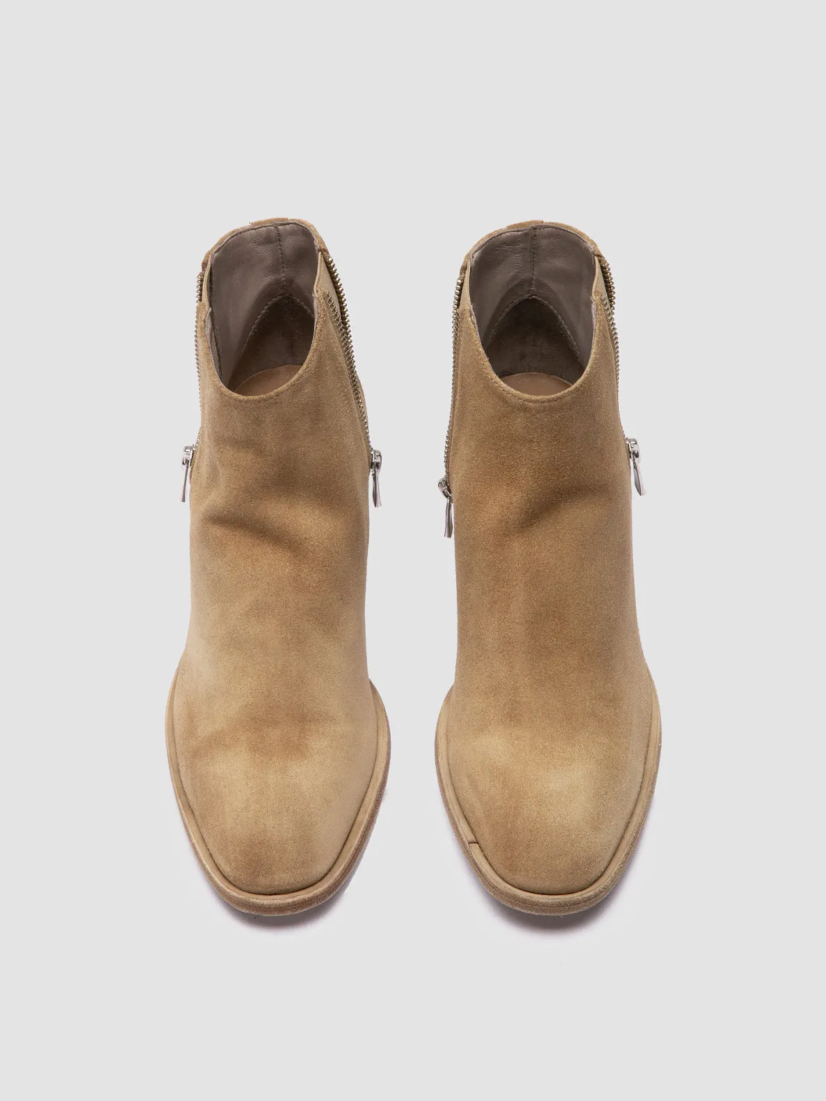 SYDNE 015 - Beige Suede Ankle Boots,Women