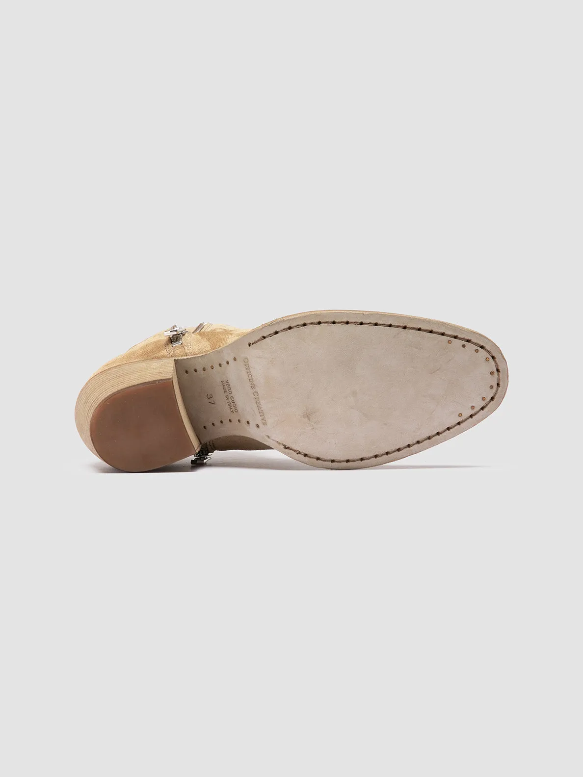 SYDNE 015 - Beige Suede Ankle Boots,Women