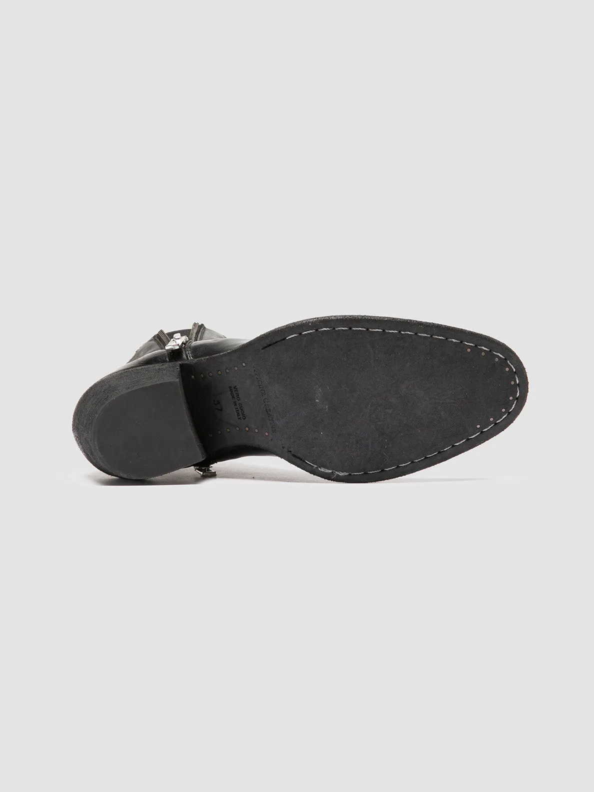 SYDNE 015 - Black Leather Ankle Boots,Women