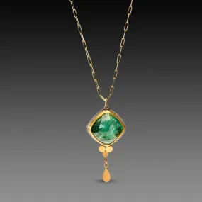 Teal Tourmaline Necklace,Jewelry Delicate & Elegant