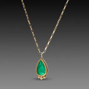 Teardrop Emerald Necklace,Jewelry Delicate & Elegant