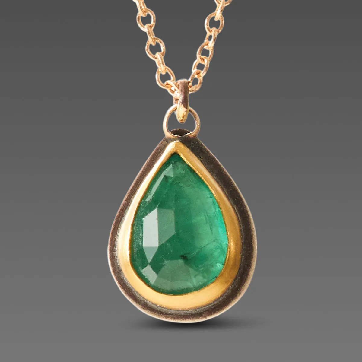 Teardrop Emerald Necklace,Jewelry Delicate & Elegant