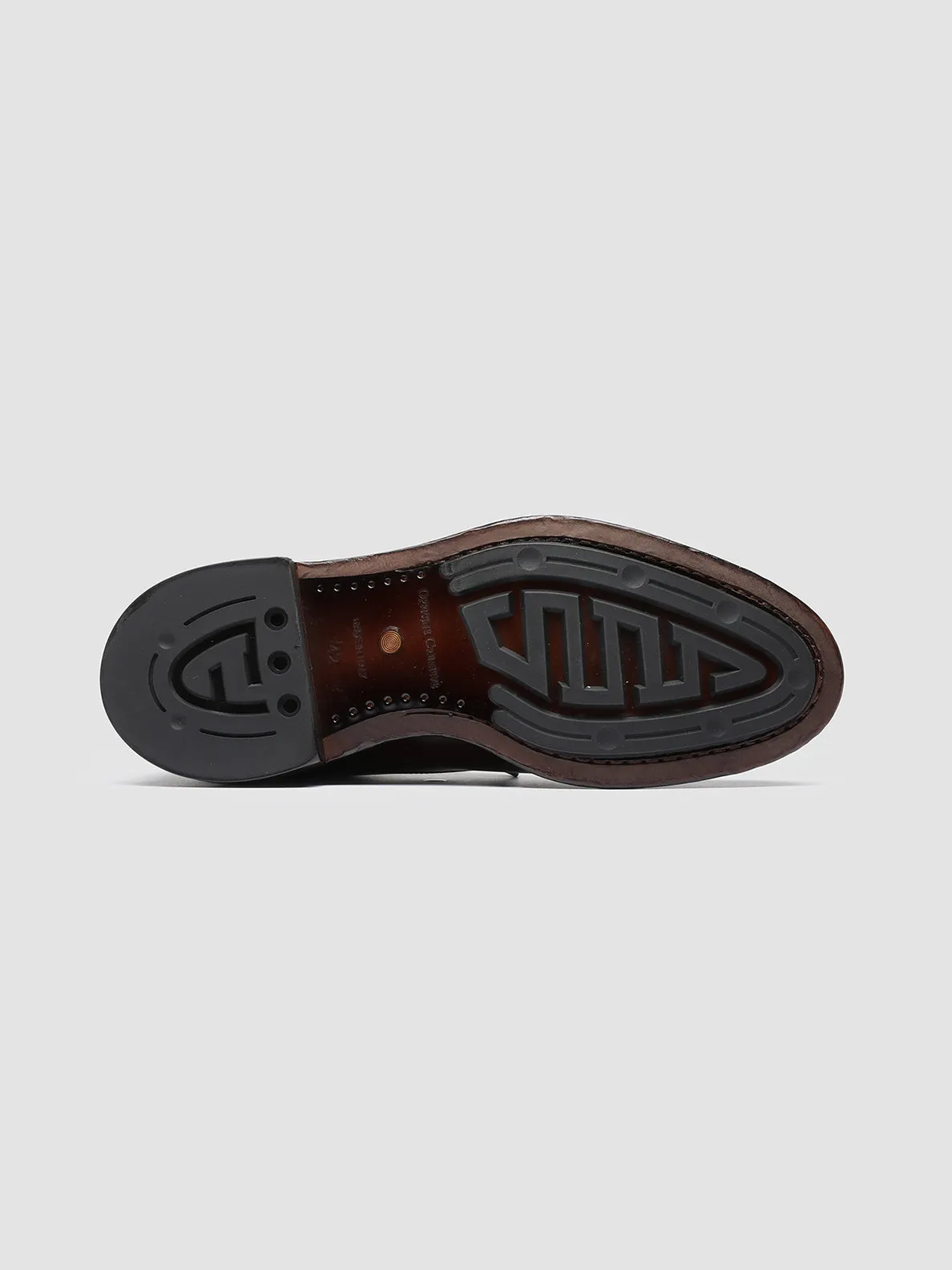 TEMPLE 005 - Burgundy Leather Derby Shoes,Men Derby Shoes