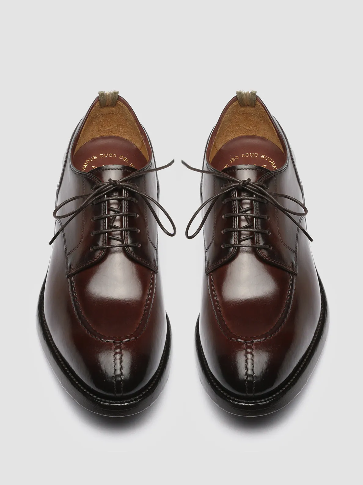 TEMPLE 005 - Burgundy Leather Derby Shoes,Men Derby Shoes