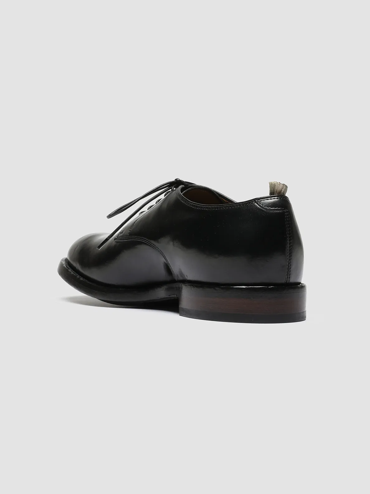 TEMPLE 018 - Black Leather Derby Shoes,Men Derby Shoes