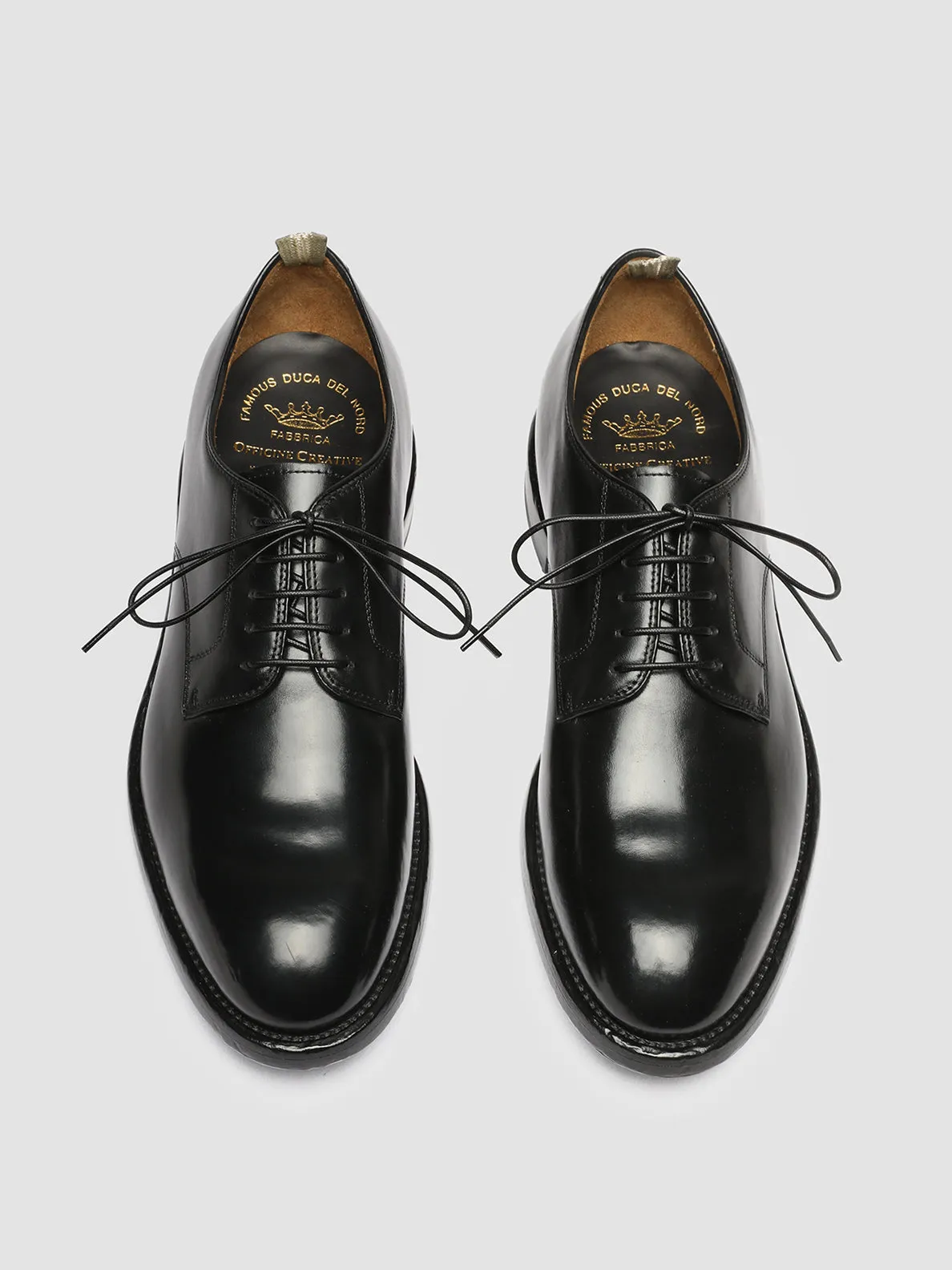 TEMPLE 018 - Black Leather Derby Shoes,Men Derby Shoes
