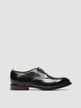 TEMPLE 018 - Black Leather Derby Shoes,Men Derby Shoes