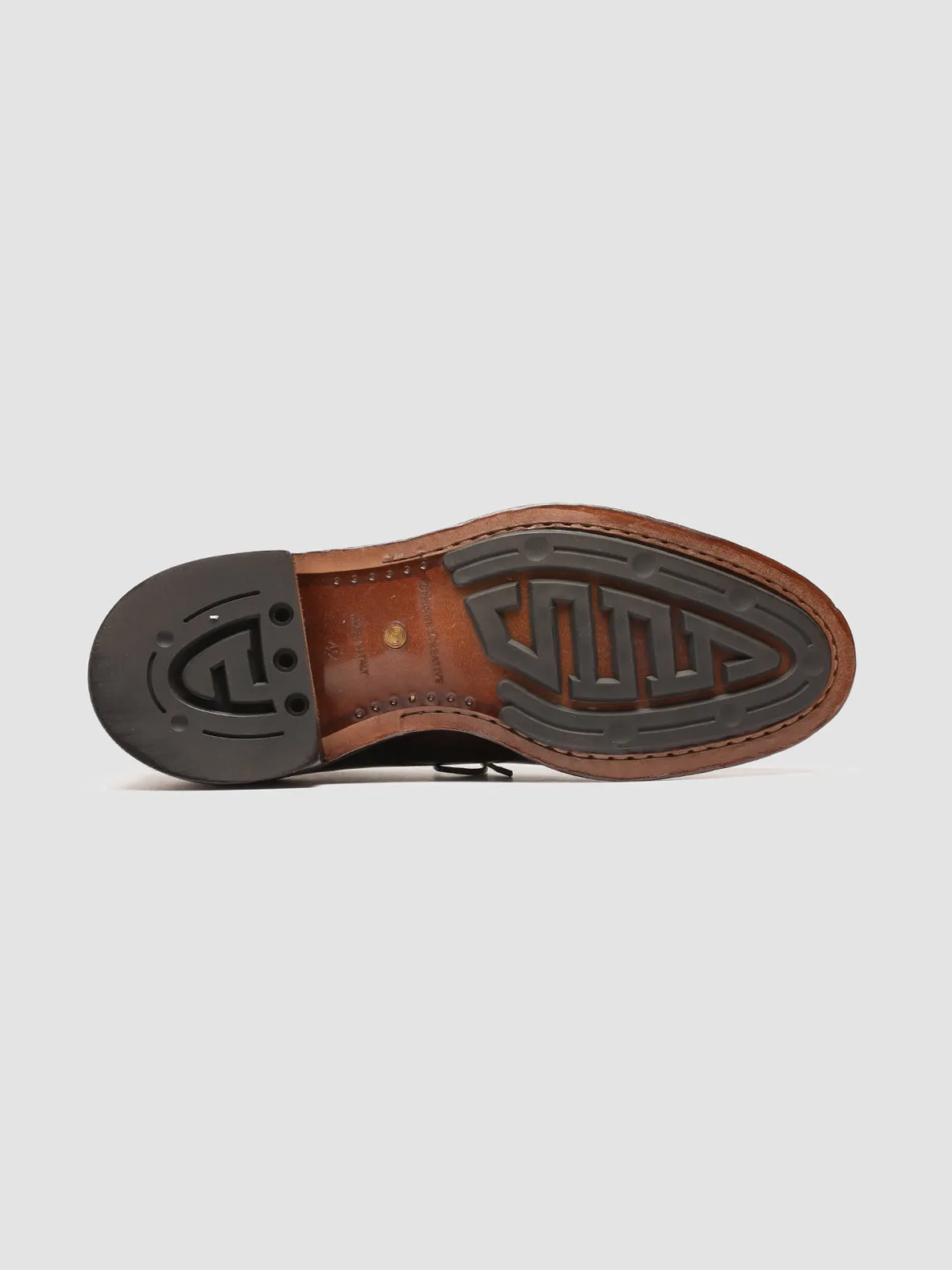 TEMPLE 018 - Brown Leather Derby Shoes,Men Derby Shoes