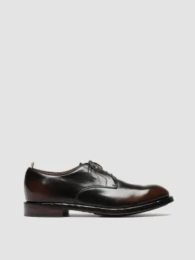 TEMPLE 018 - Brown Leather Derby Shoes,Men Derby Shoes