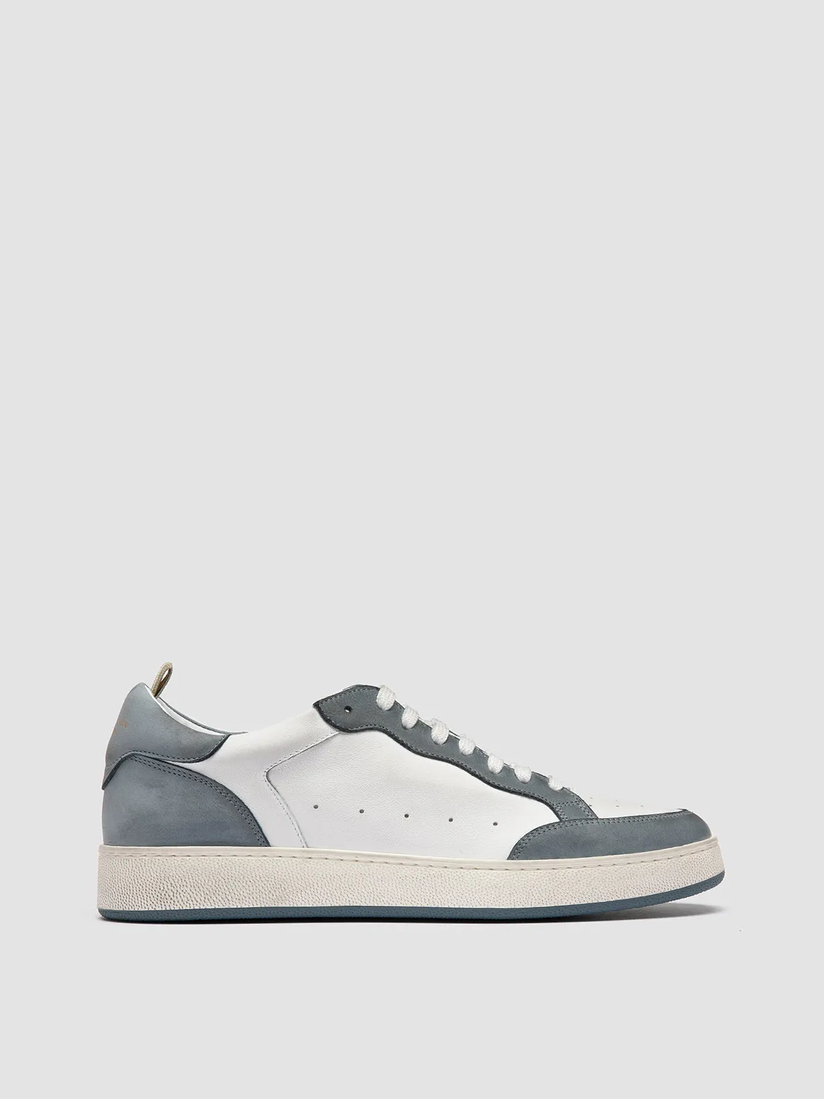 THE ANSWER 001 - White Leather and Suede Sneakers,Men