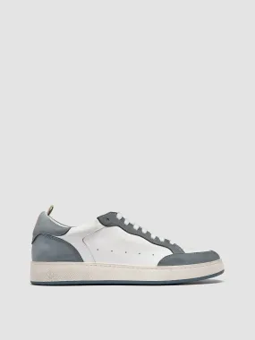 THE ANSWER 001 - White Leather and Suede Sneakers,Men
