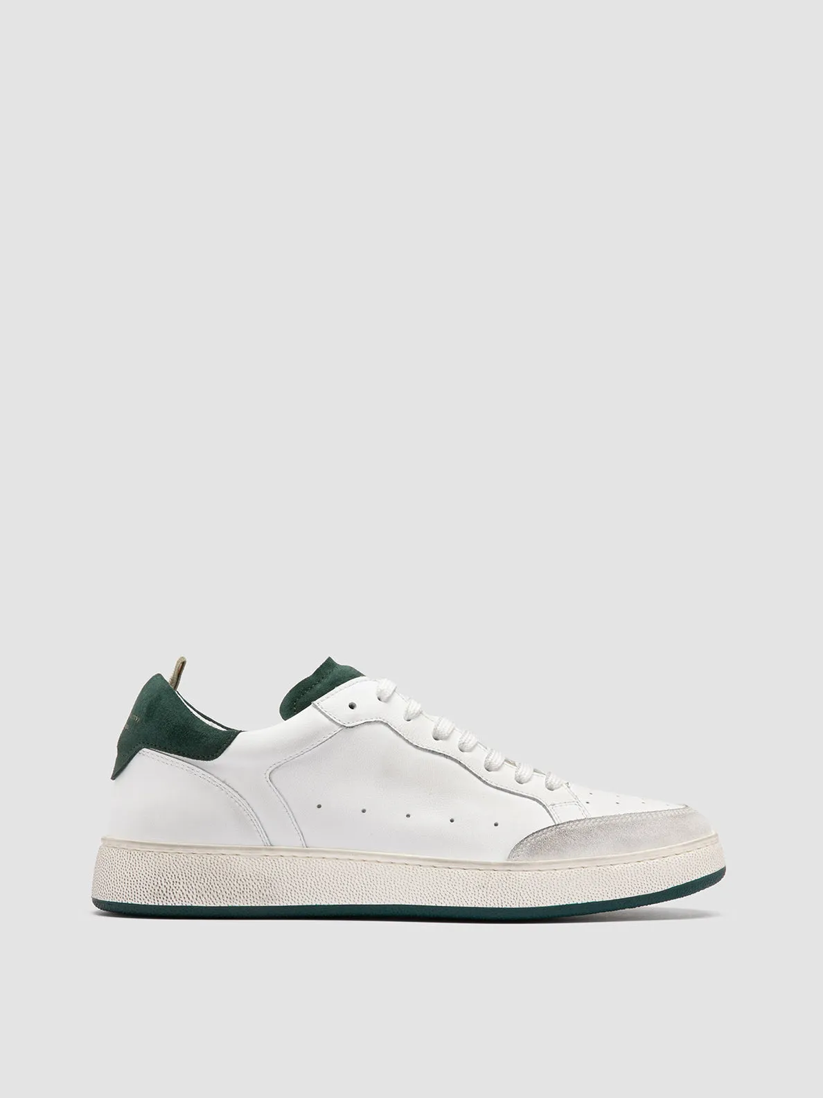 THE ANSWER 001 - White Leather and Suede Sneakers,Men