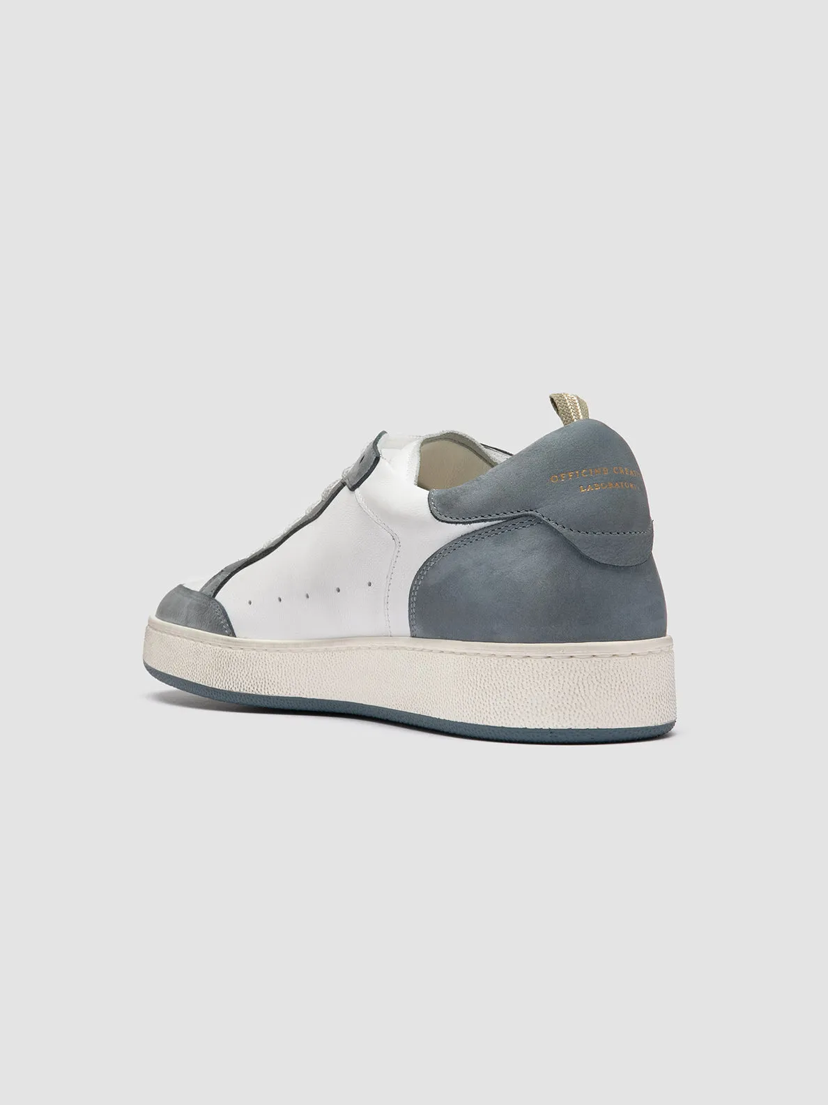 THE ANSWER 001 - White Leather and Suede Sneakers,Men