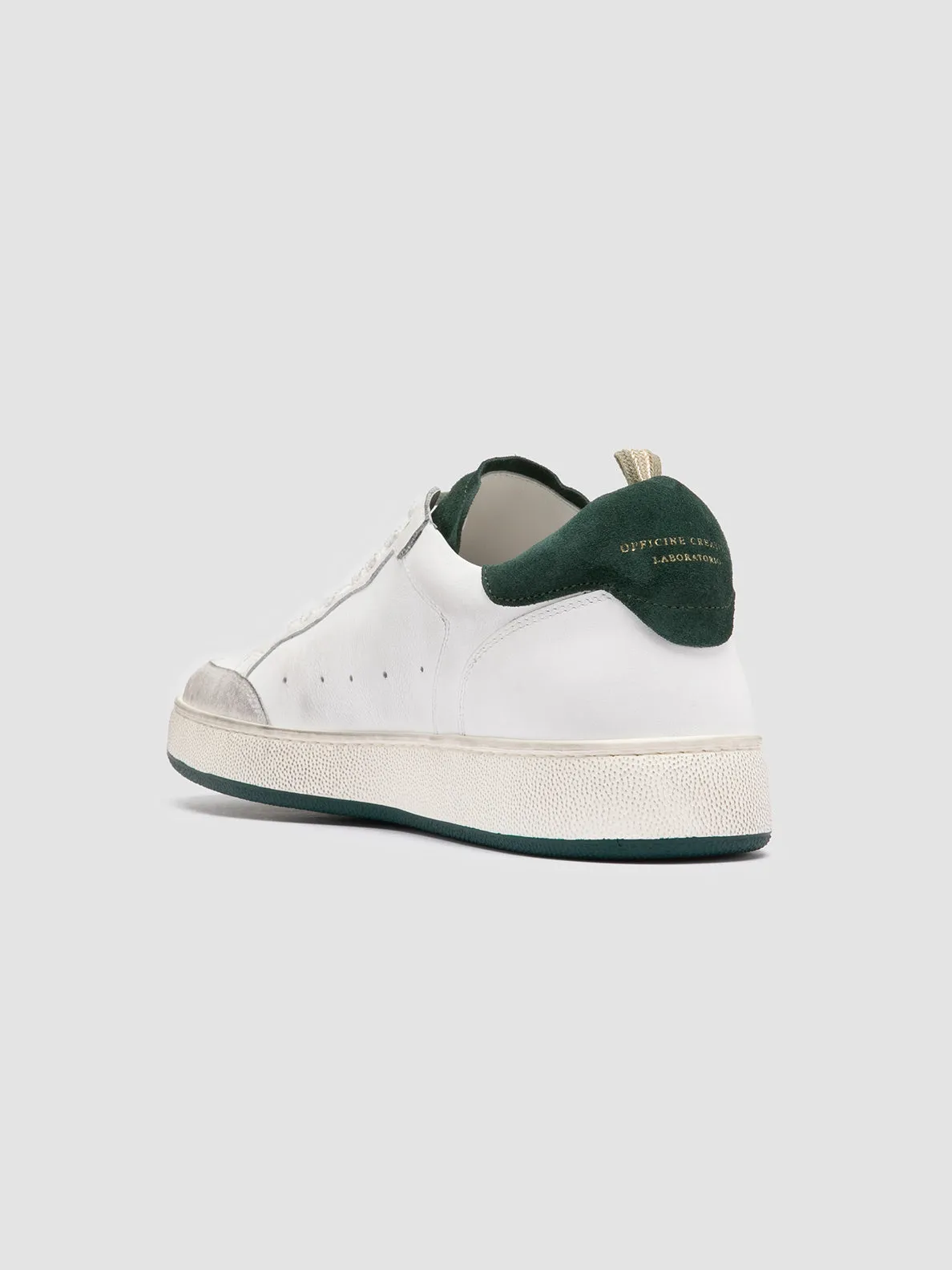 THE ANSWER 001 - White Leather and Suede Sneakers,Men