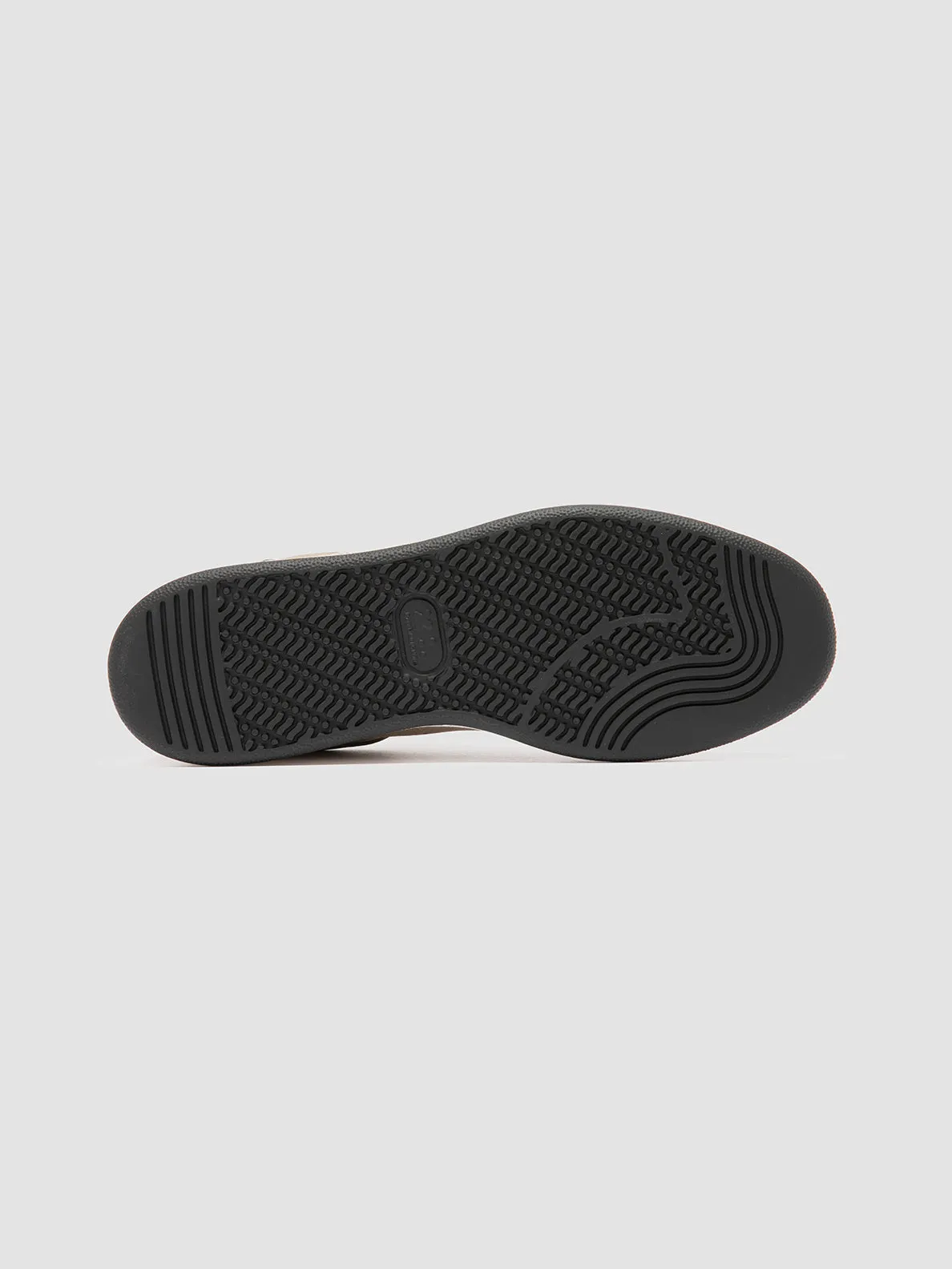 THE ANSWER 002 - Beige Leather and Suede Sneakers,Men