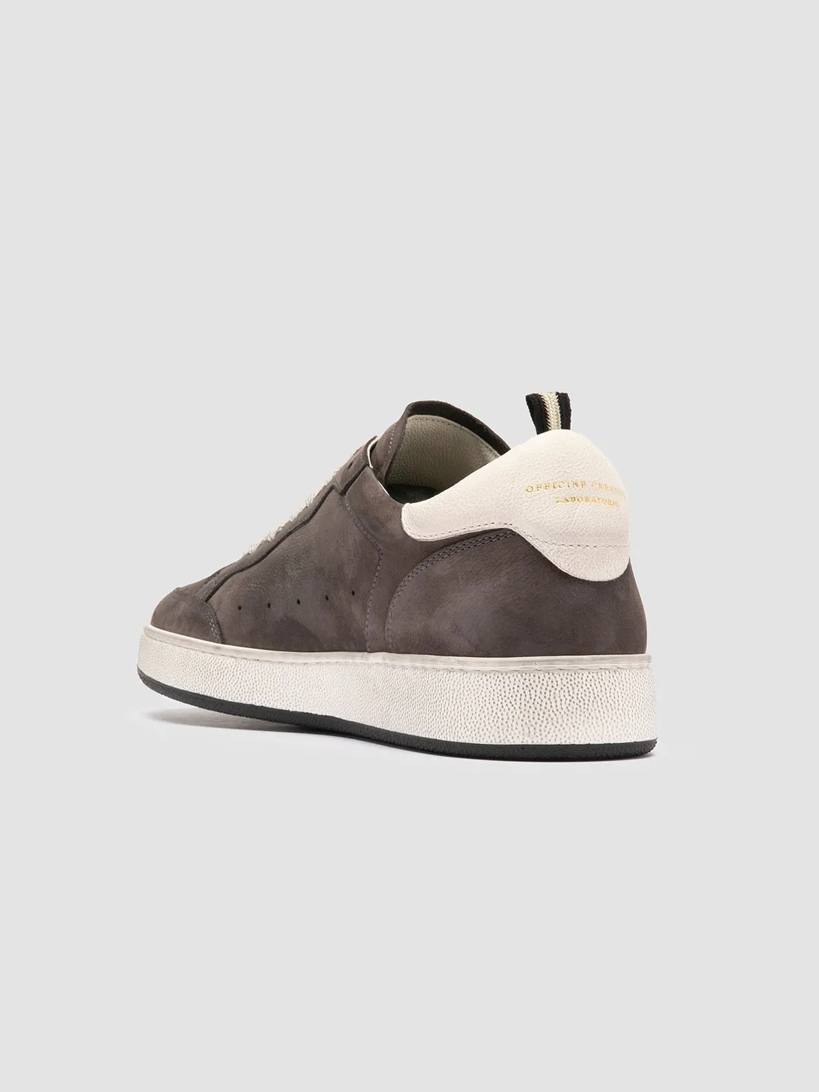 THE ANSWER 002 - Black Leather and Suede Low Top Sneakers,Men