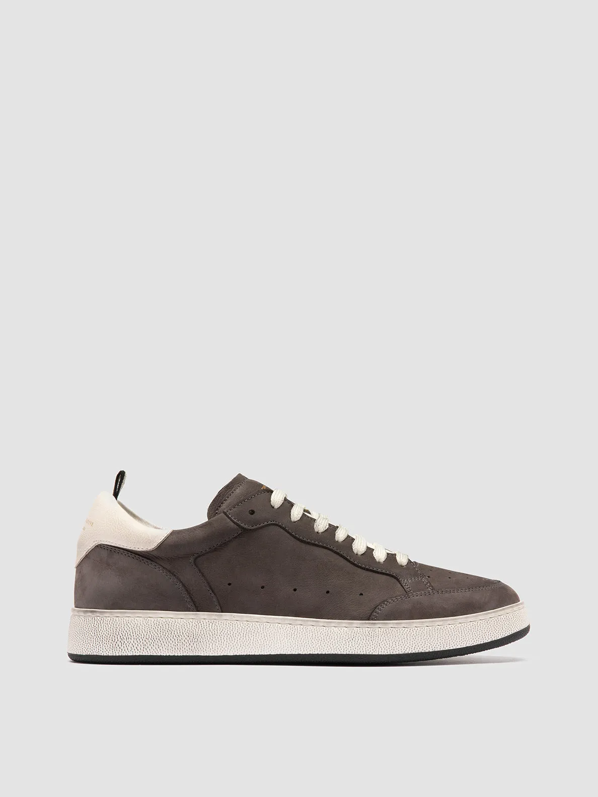 THE ANSWER 002 - Black Leather and Suede Low Top Sneakers,Men