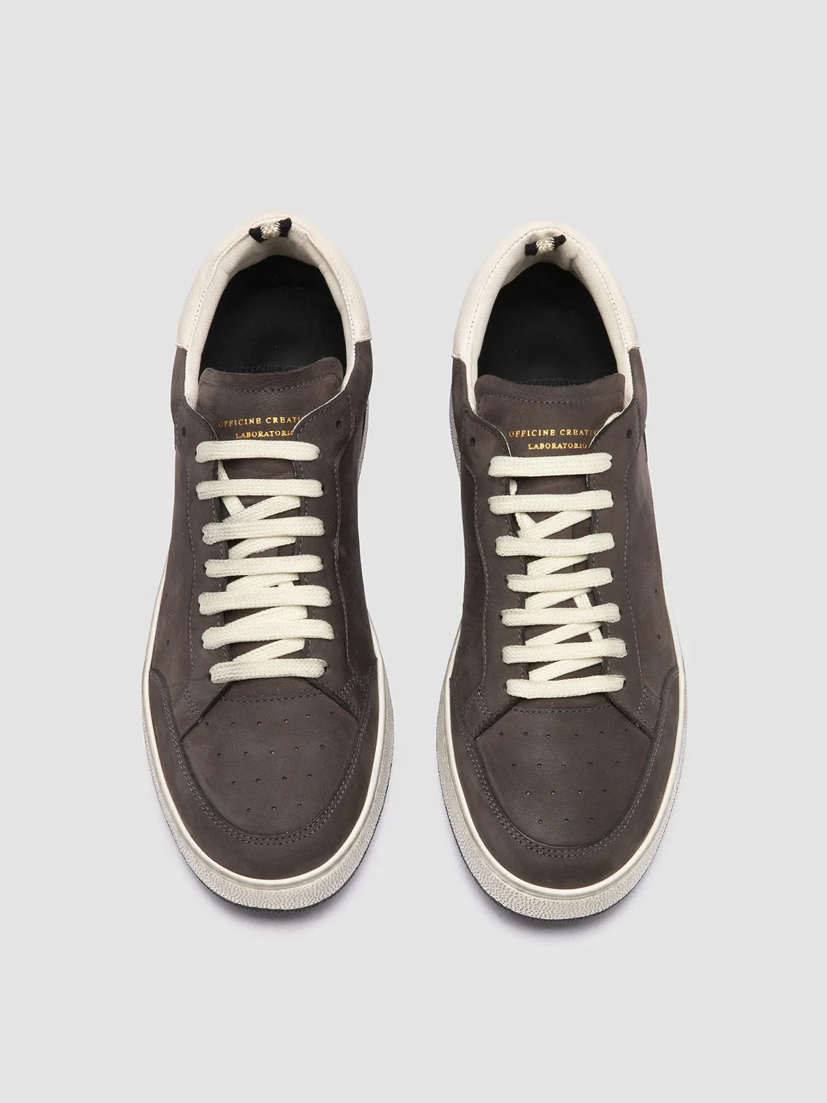 THE ANSWER 002 - Black Leather and Suede Low Top Sneakers,Men