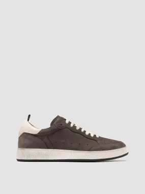 THE ANSWER 002 - Black Leather and Suede Low Top Sneakers,Men