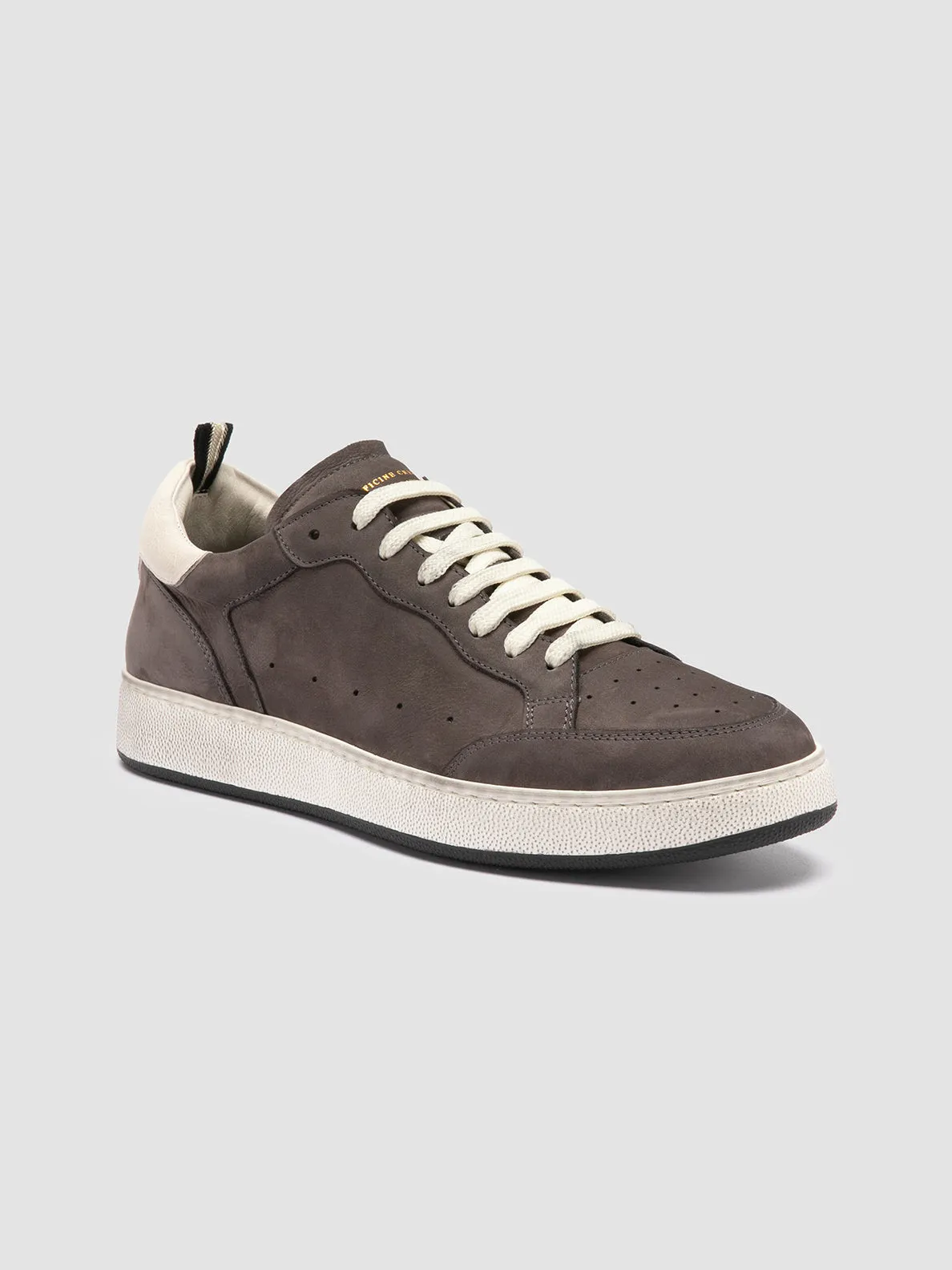 THE ANSWER 002 - Black Leather and Suede Low Top Sneakers,Men