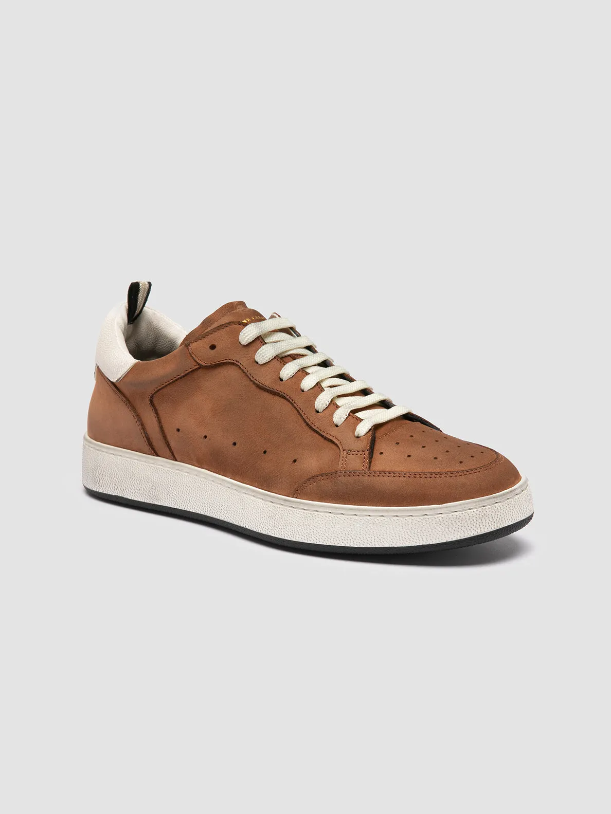 THE ANSWER 002 - Brown Leather and Suede Sneakers,Men