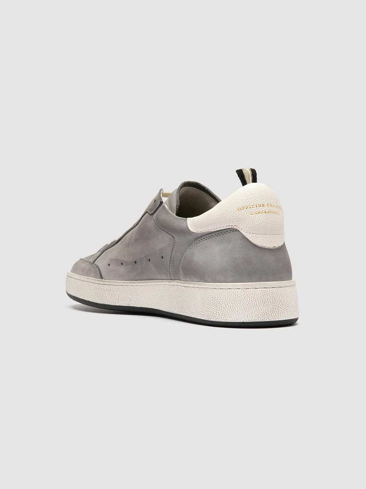 THE ANSWER 002 - Grey Leather and Suede Sneakers,Men