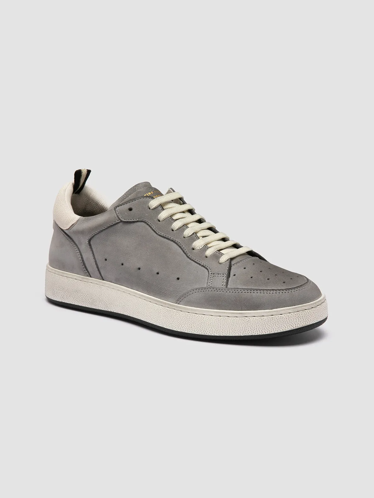 THE ANSWER 002 - Grey Leather and Suede Sneakers,Men