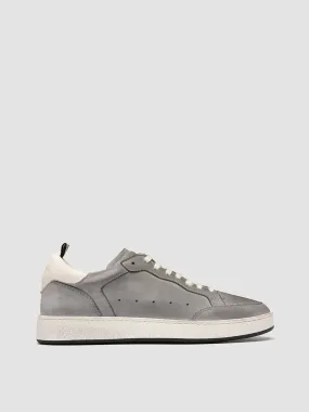 THE ANSWER 002 - Grey Leather and Suede Sneakers,Men