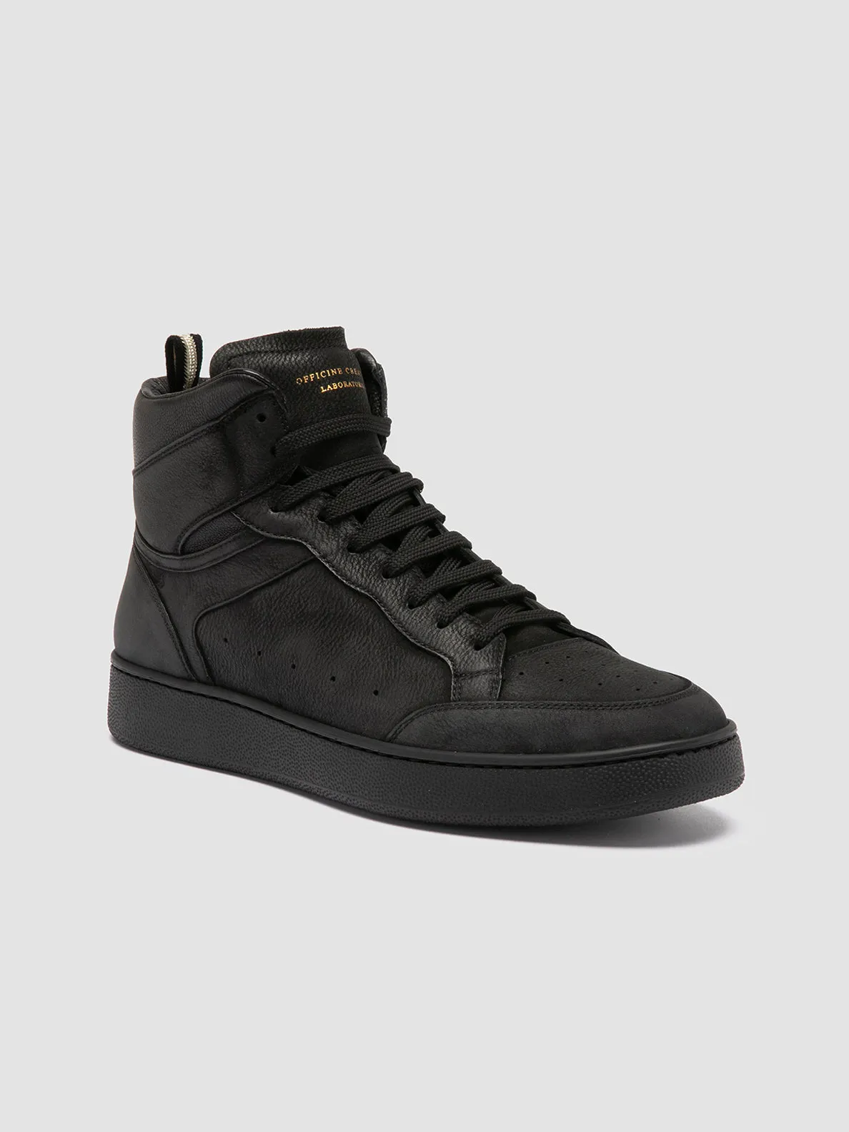 THE ANSWER 004 - Black Leather and Suede Sneakers,Men