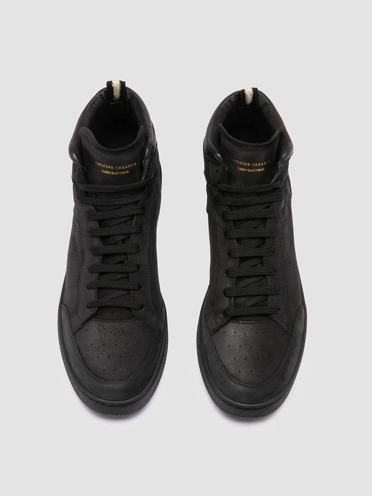 THE ANSWER 004 - Black Leather and Suede Sneakers,Men