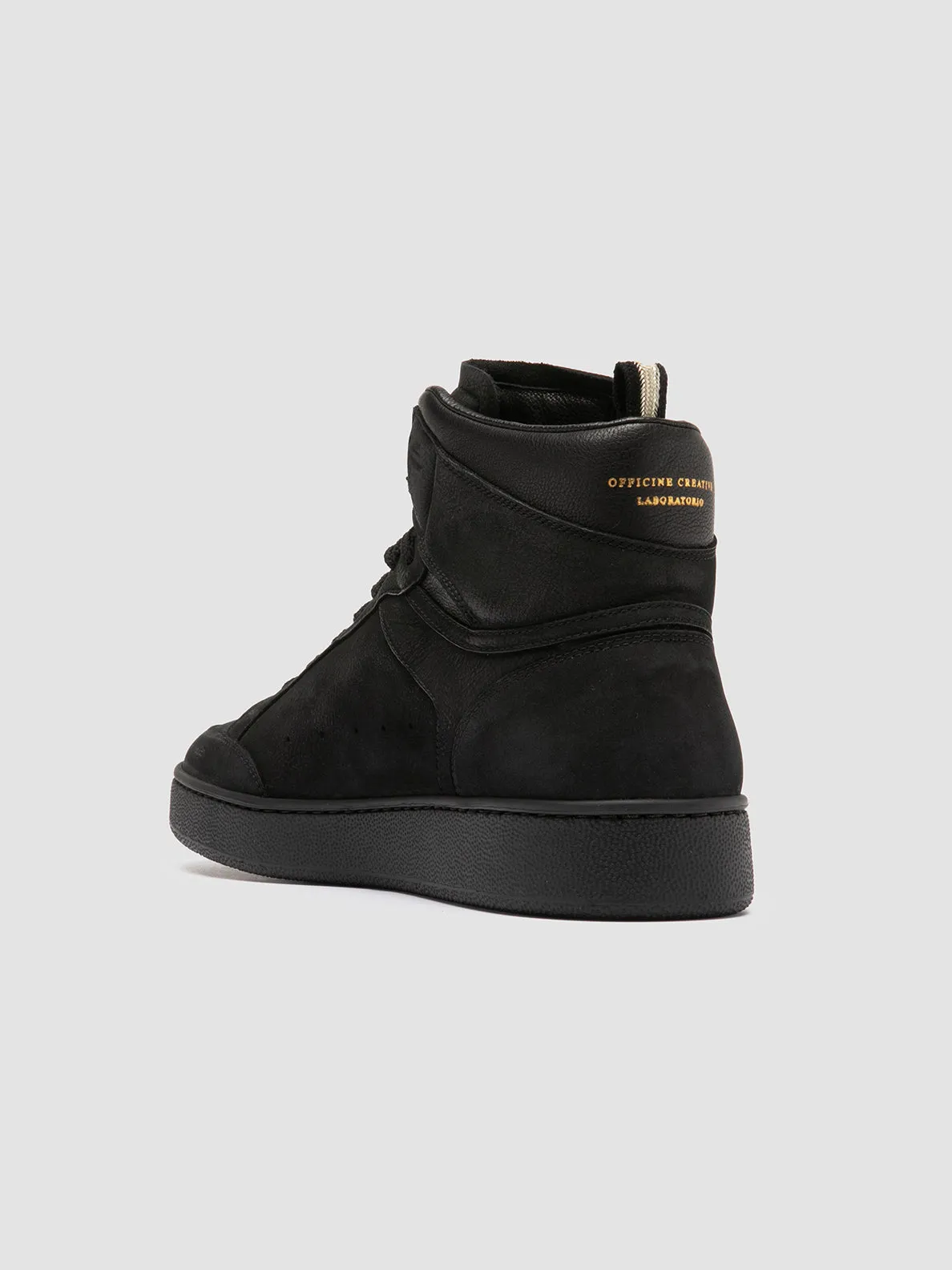THE ANSWER 004 - Black Leather and Suede Sneakers,Men