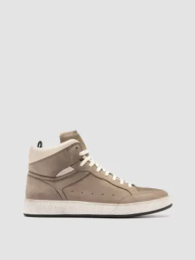 THE ANSWER 004 - Taupe Leather and Suede Sneakers,Men