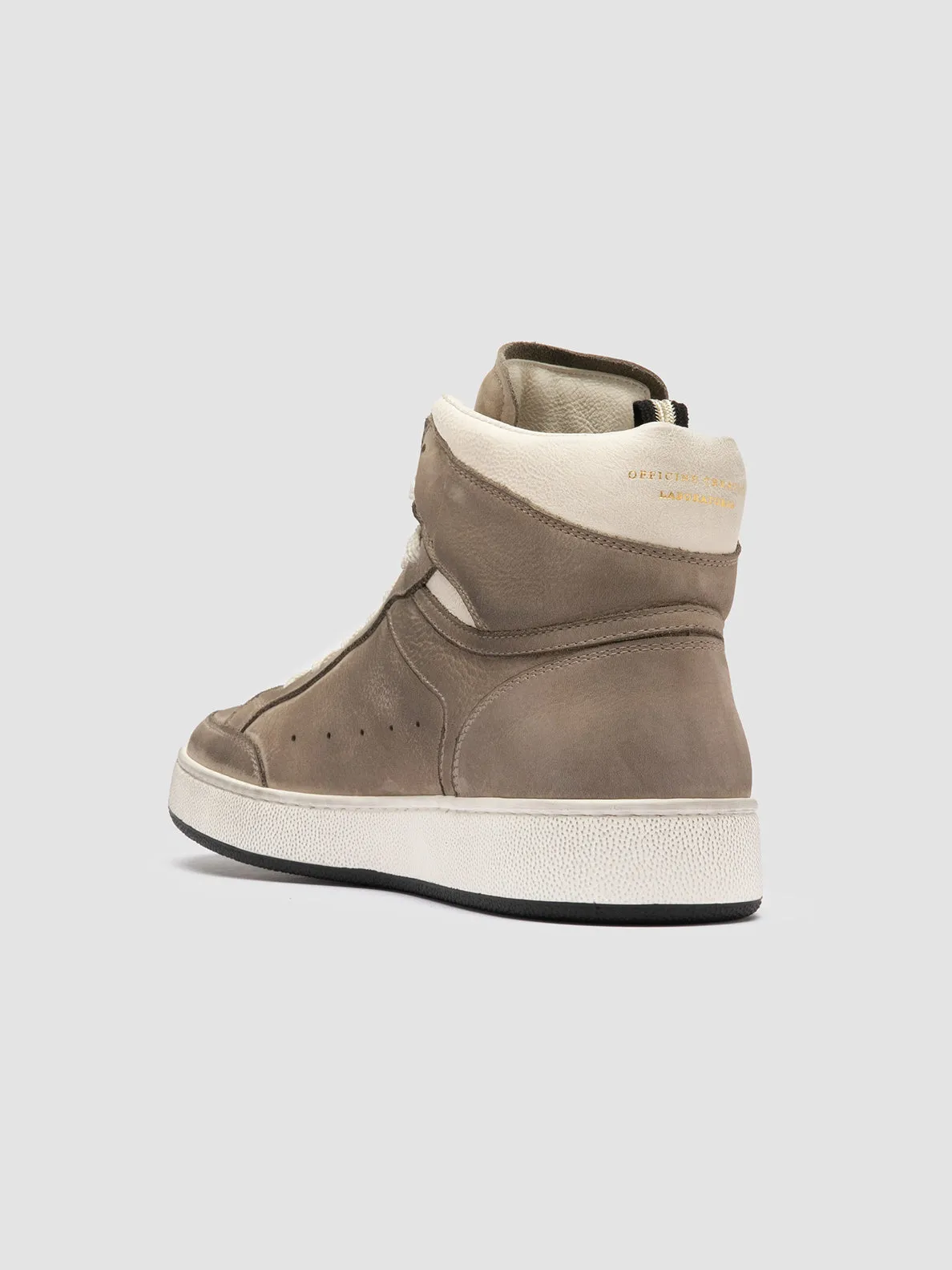 THE ANSWER 004 - Taupe Leather and Suede Sneakers,Men