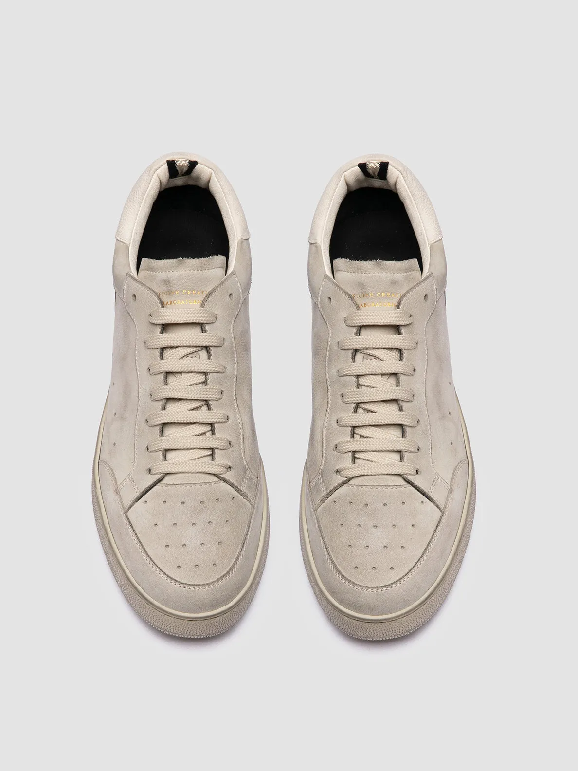 THE ANSWER 005 - Grey Leather and Suede Sneakers,Men