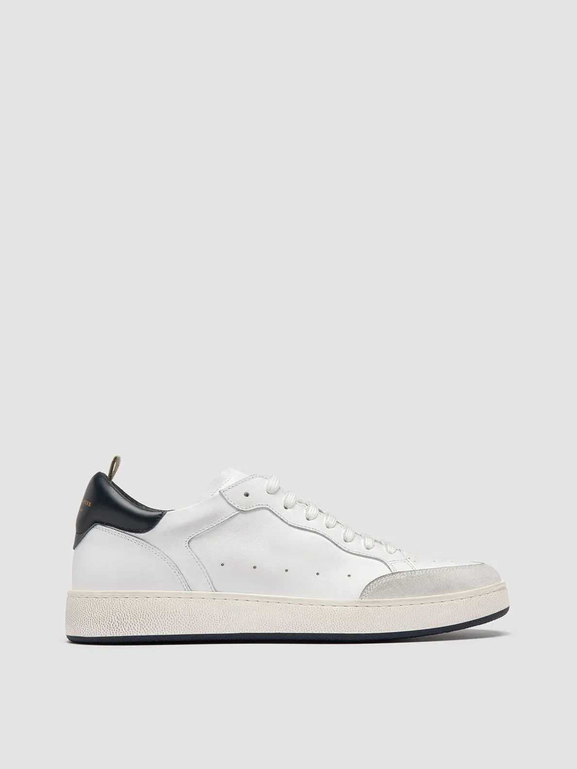 THE ANSWER 007 - White Leather and Suede Sneakers,Men