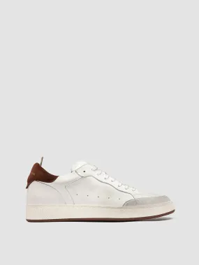 THE ANSWER 007 - White Leather and Suede Sneakers,Men