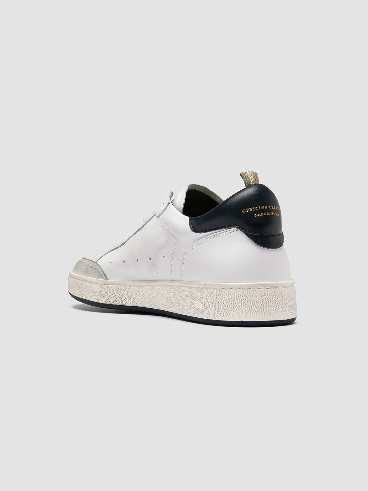 THE ANSWER 007 - White Leather and Suede Sneakers,Men