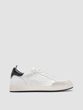 THE ANSWER 007 - White Leather and Suede Sneakers,Men