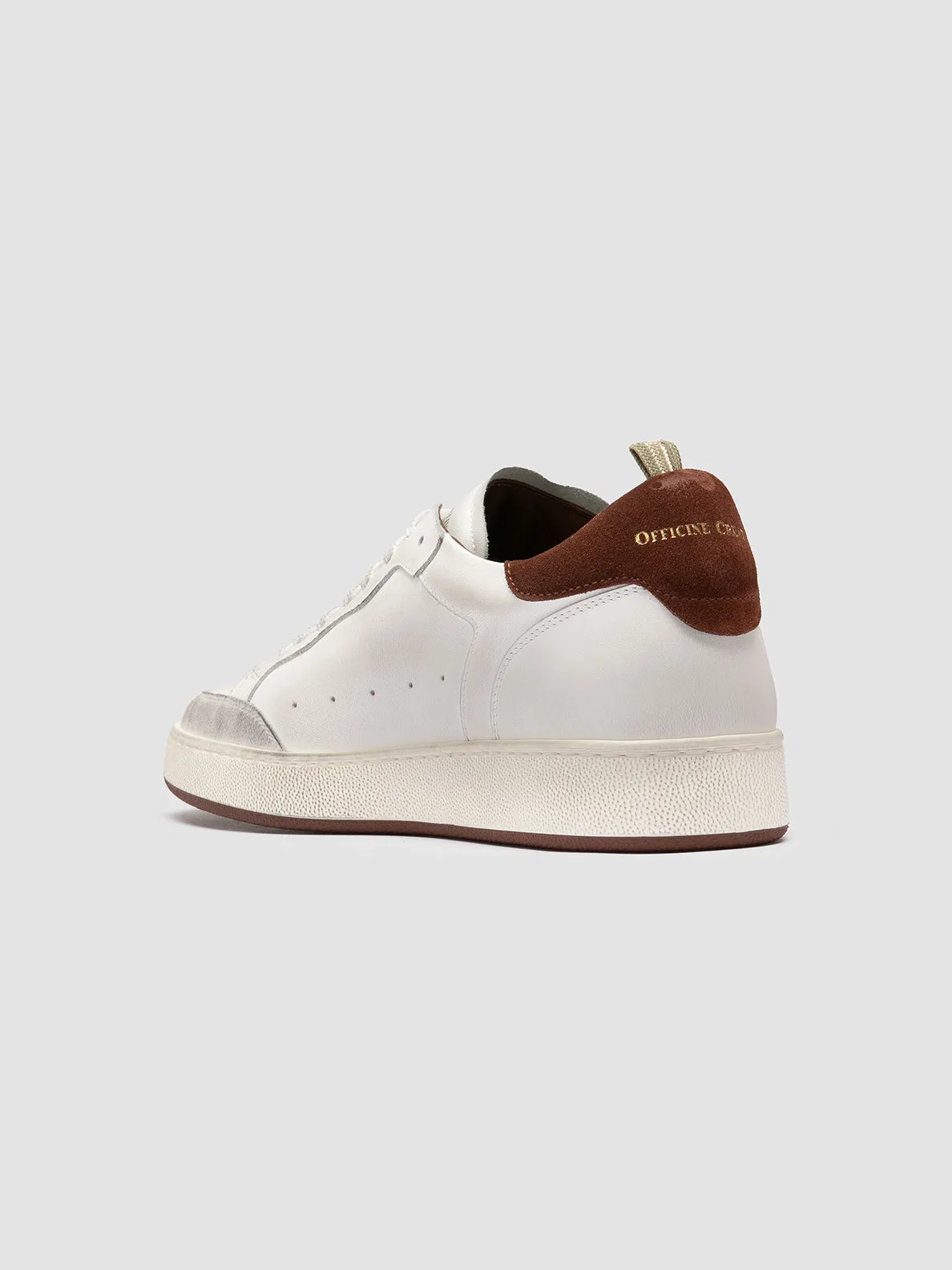 THE ANSWER 007 - White Leather and Suede Sneakers,Men