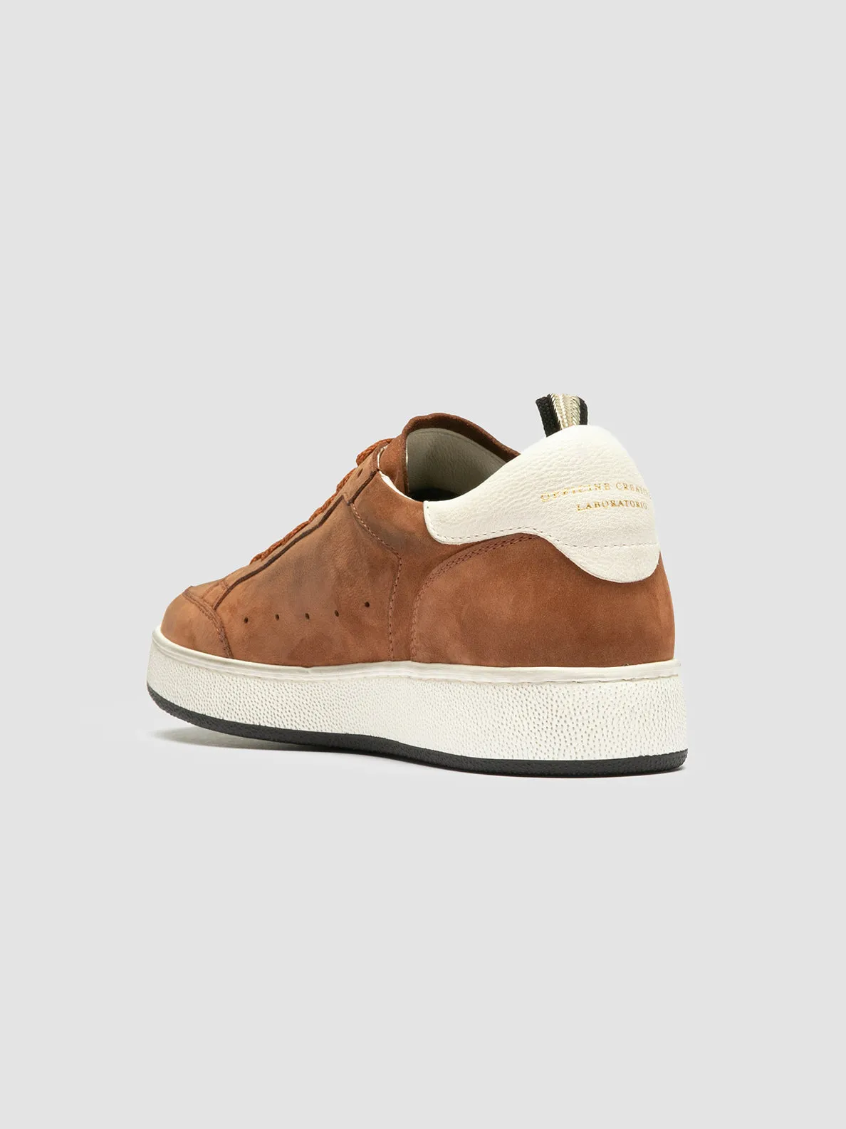 THE ANSWER 102 - Brown Nubuck Low Top Sneakers,Women