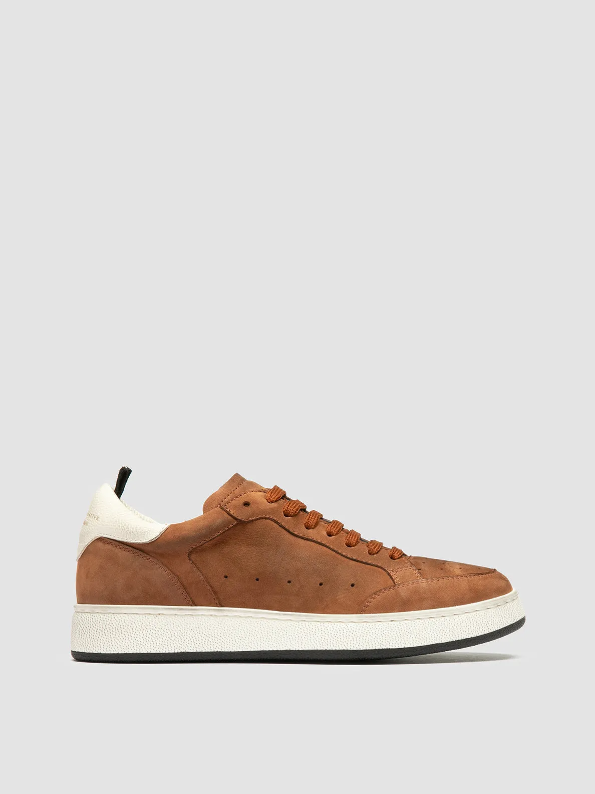 THE ANSWER 102 - Brown Nubuck Low Top Sneakers,Women