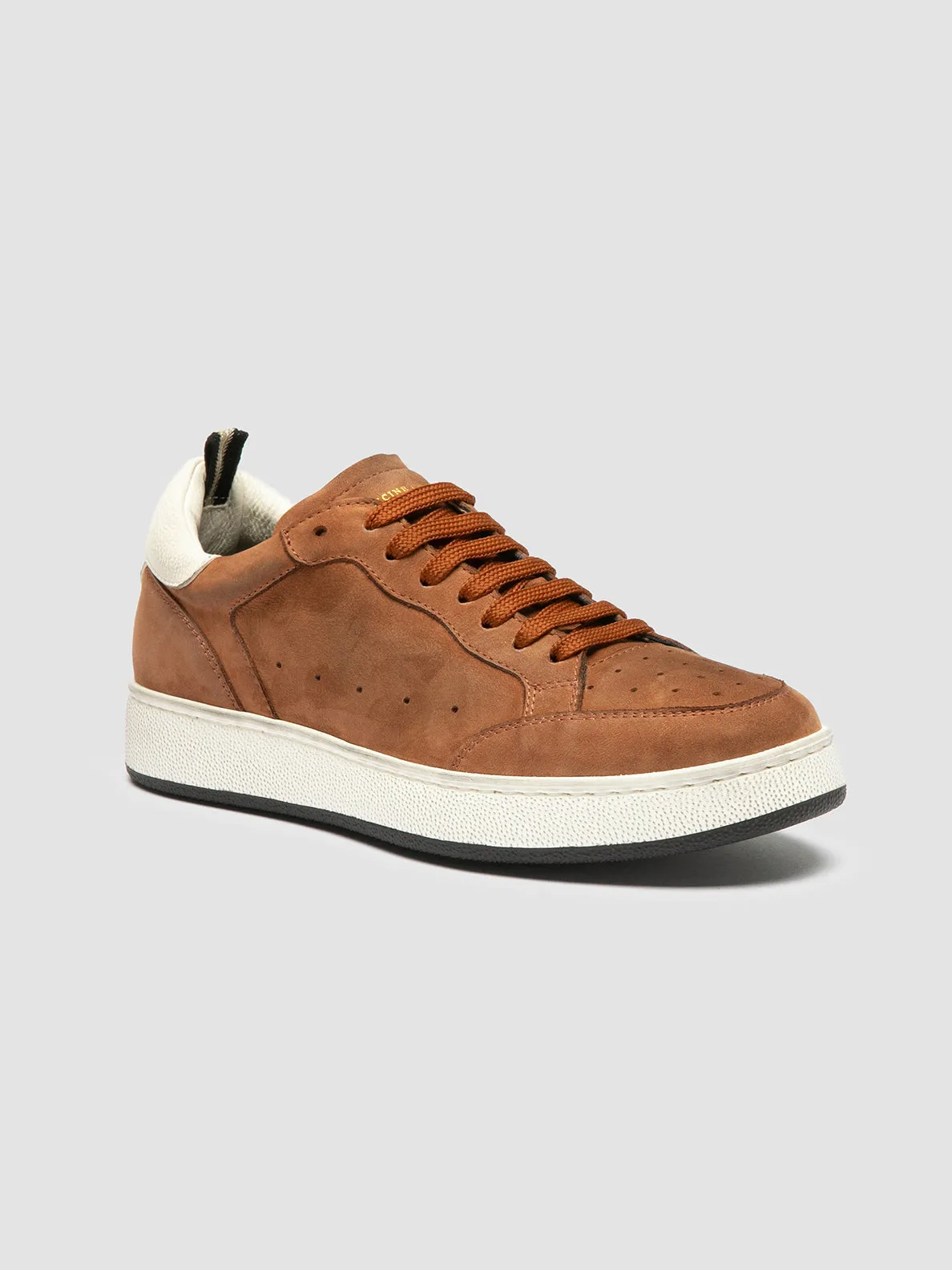 THE ANSWER 102 - Brown Nubuck Low Top Sneakers,Women
