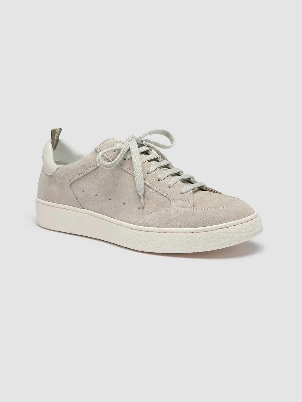 THE DIME 001 - Off White Suede Sneakers,Men