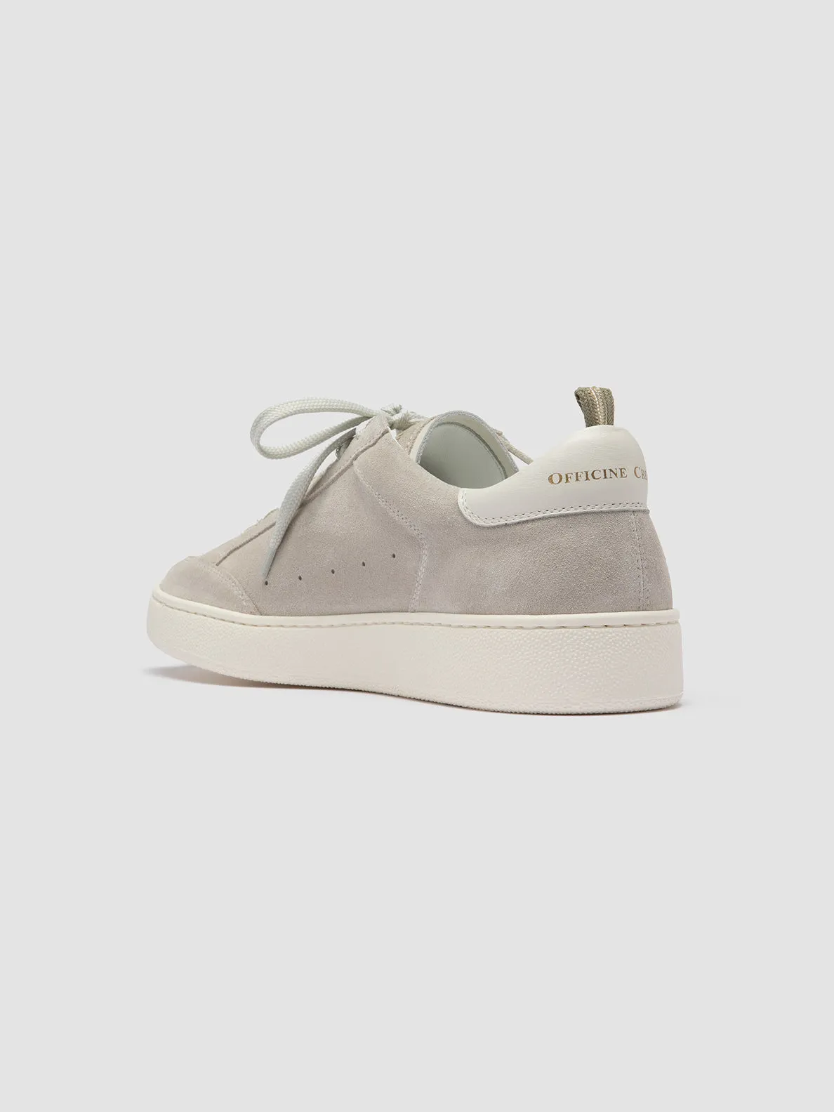 THE DIME 001 - Off White Suede Sneakers,Men