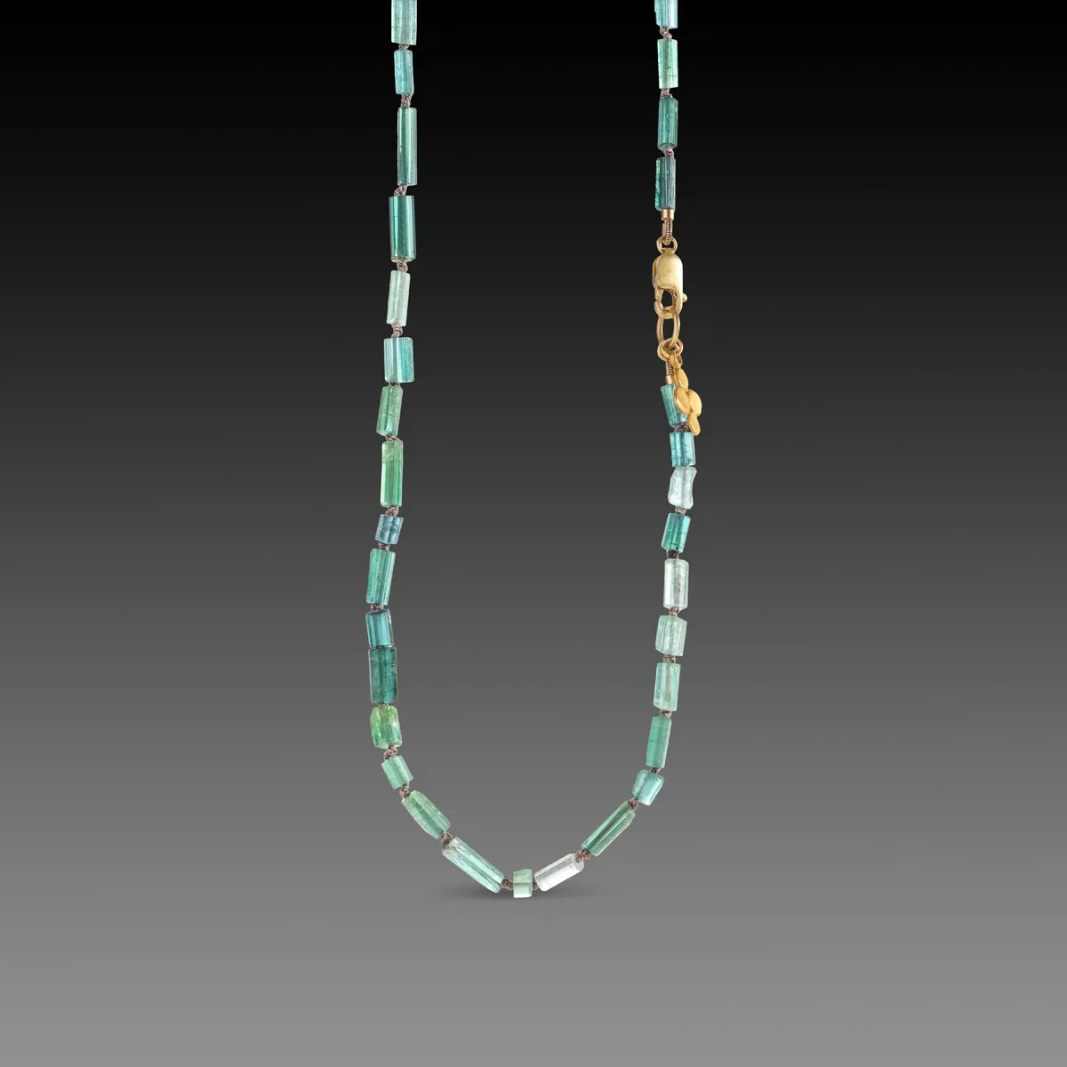 Tourmaline Crystal Necklace with 22k Charm,Jewelry Delicate & Elegant