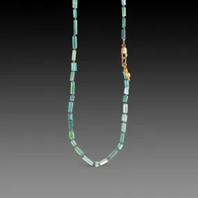 Tourmaline Crystal Necklace with 22k Charm,Jewelry Delicate & Elegant