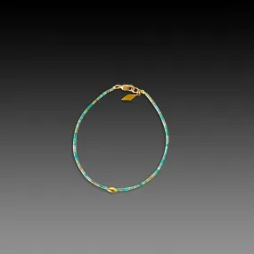 Turquoise Bracelet with 22k Diamond Charm,Jewelry Delicate & Elegant