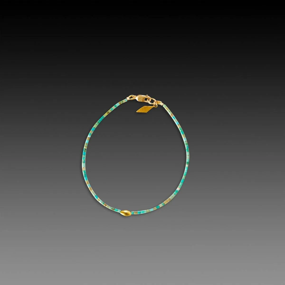 Turquoise Bracelet with 22k Diamond Charm,Jewelry Delicate & Elegant