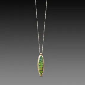 Turquoise Ellipse Necklace,Jewelry Delicate & Elegant