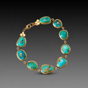 Turquoise Links Bracelet,Jewelry Delicate & Elegant